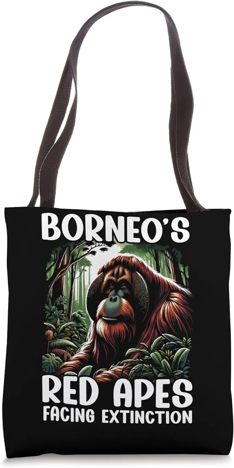 Endangered Species Bornean Urangutan Animal Rights Activist Tote Bag