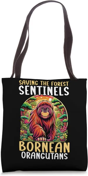 Endangered Species Bornean Urangutan Animal Rights Activist Tote Bag