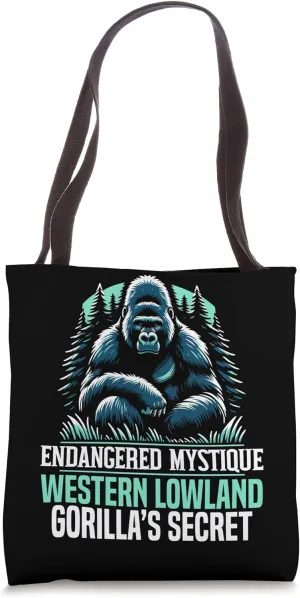 Endangered Species Western Lowland Gorilla Animal Rights Tote Bag