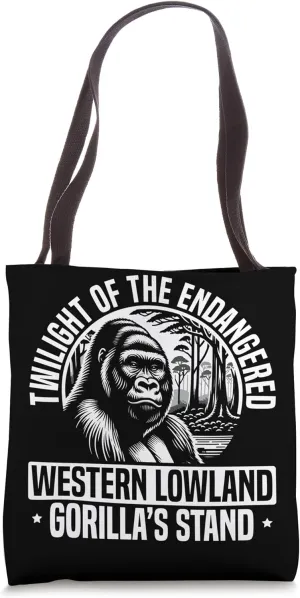Endangered Species Western Lowland Gorilla Animal Rights Tote Bag