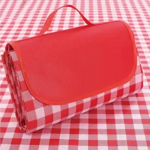 Extra Large Picnic Blanket Beach Blankets, Outdoor Foldable Waterproof Sand Mat for Beach Camping Hiking Travel Family Concerts Grass Park Music Festival Lawn Mats (Red, 80x60inch)