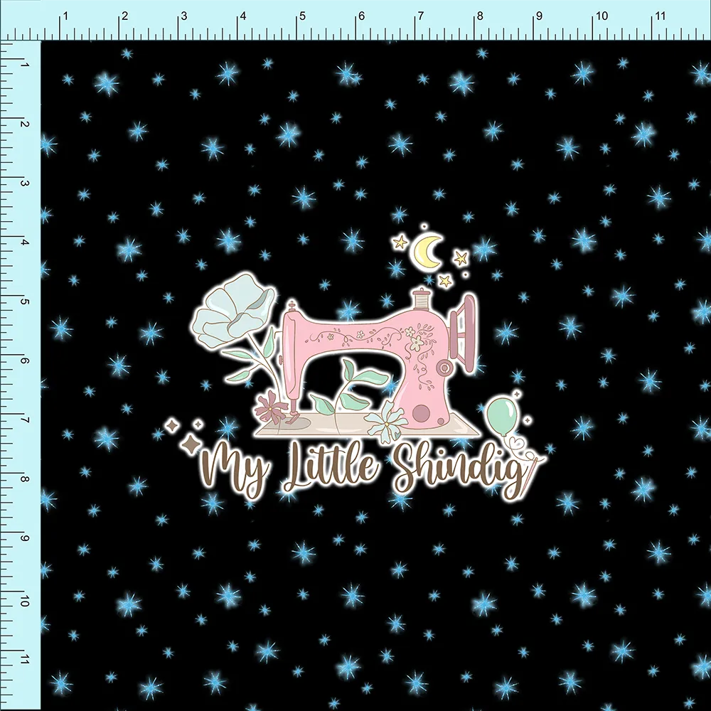 Fabric Club Month 26 - Fairy Godmother Sparkles on Black (pre-order)