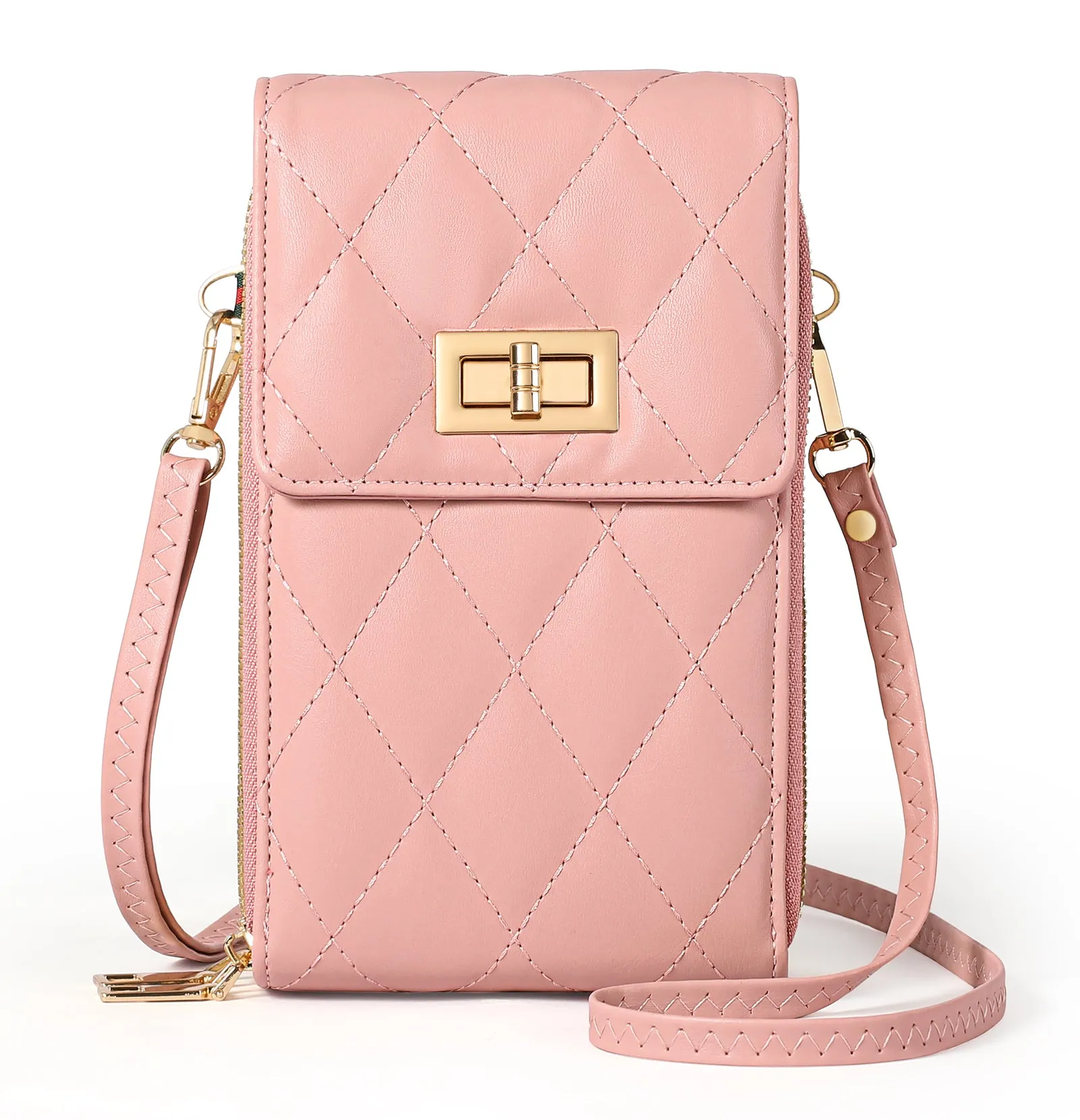 FALAN MULE Small Cell Phone Crossbody Bag Purse for Women, Lady Leather Wallet Purse