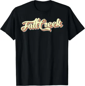 Fall Creek TShirt Retro Art Baseball Font Vintage T-Shirt