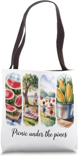Family Fun Summer Days Eat Sleep Picnic Repeat Tote Bag