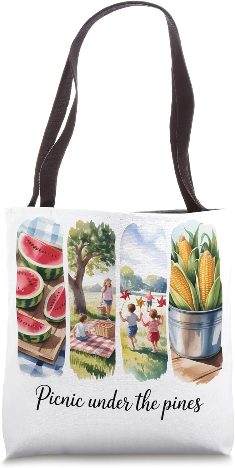 Family Fun Summer Days Eat Sleep Picnic Repeat Tote Bag