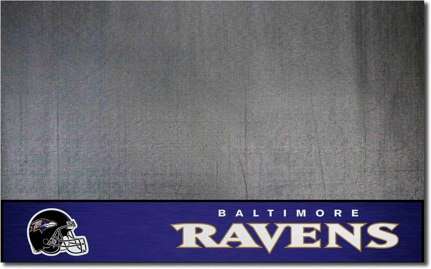 FANMATS 12176 Baltimore Ravens Vinyl Grill Mat - 26in. x 42in. - Deck Patio Protective Mat | Oil, flame, and UV resistant