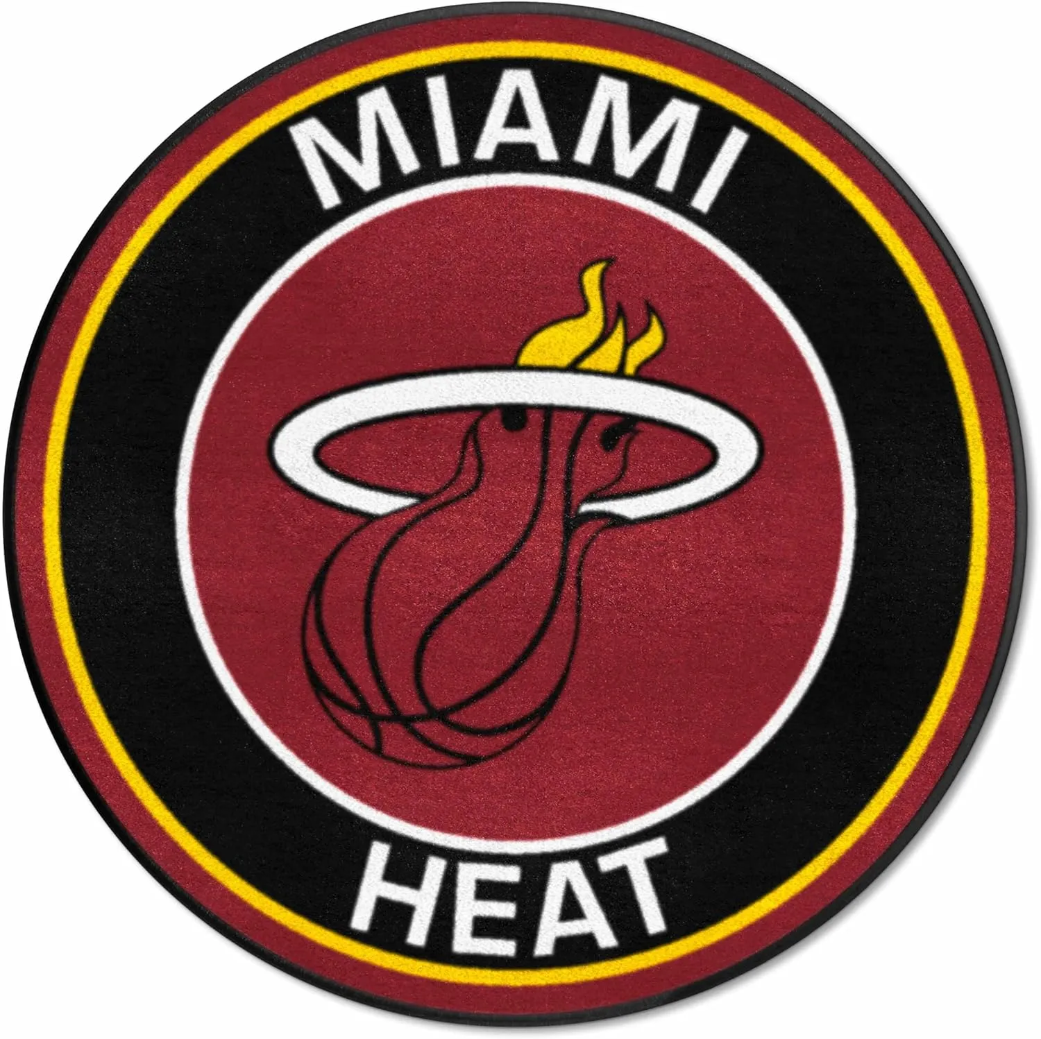 FANMATS 18841 NBA Miami Heat Roundel Mat , 27" Diameter
