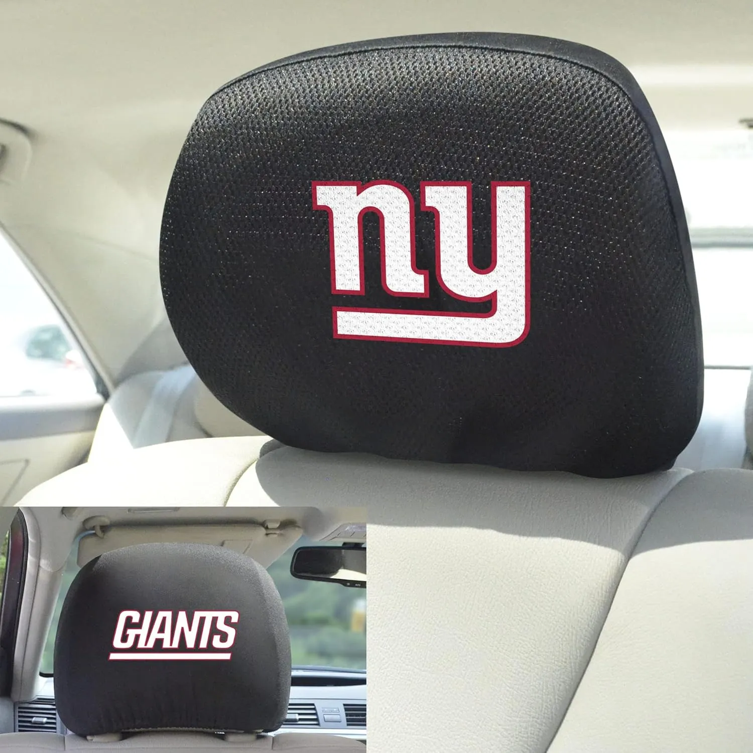 FANMATS NFL Unisex-Adult Embroidered Head Rest Cover