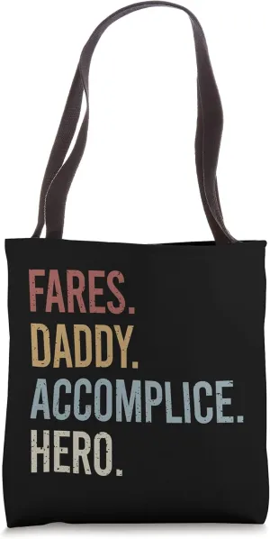 Fares Daddy Accomplice Hero Retro Style Vintage Tote Bag