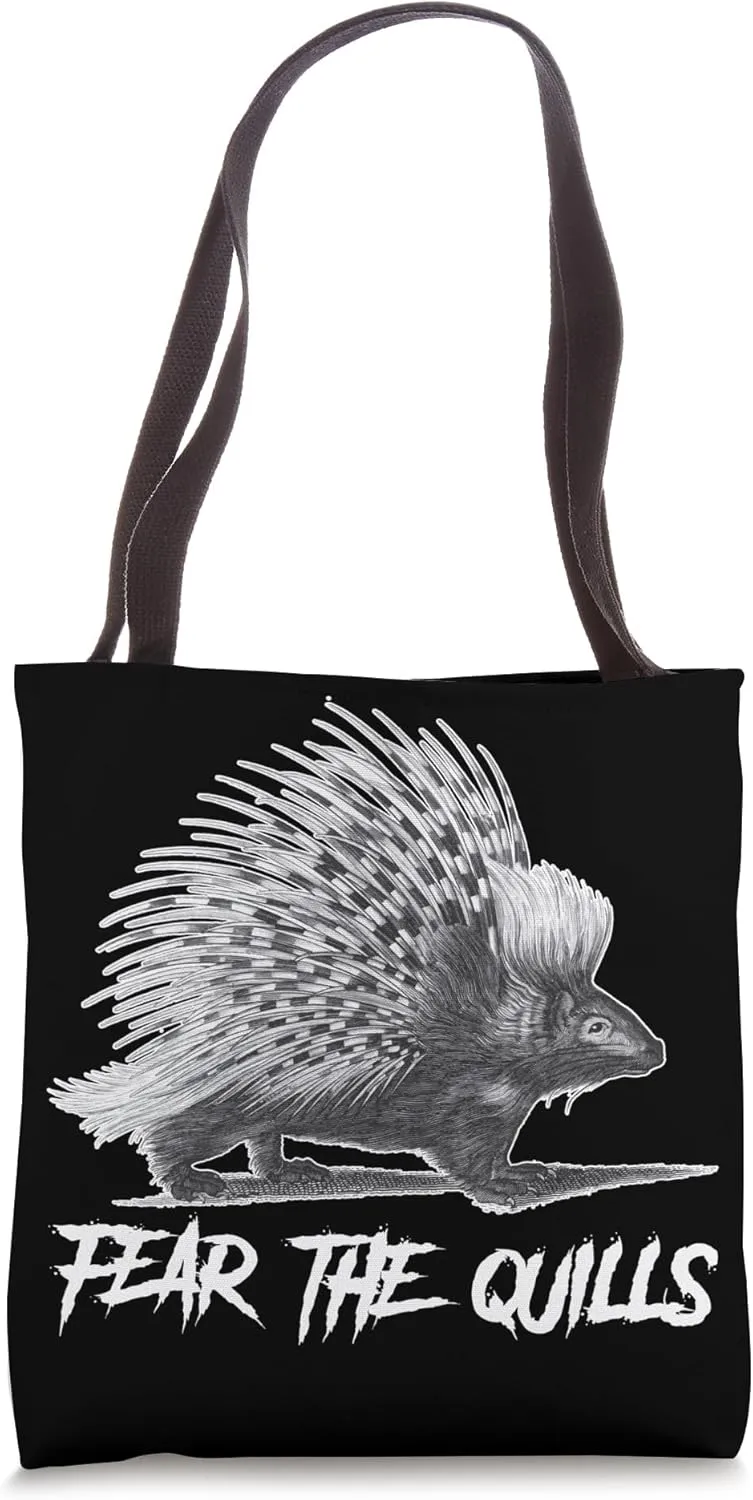 Fear The Quills Porcupine Tote Bag