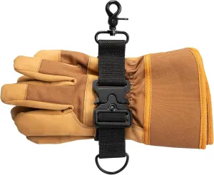 Firefighter Glove Strap with Metal Quick Release Buck and Adjustable Strap