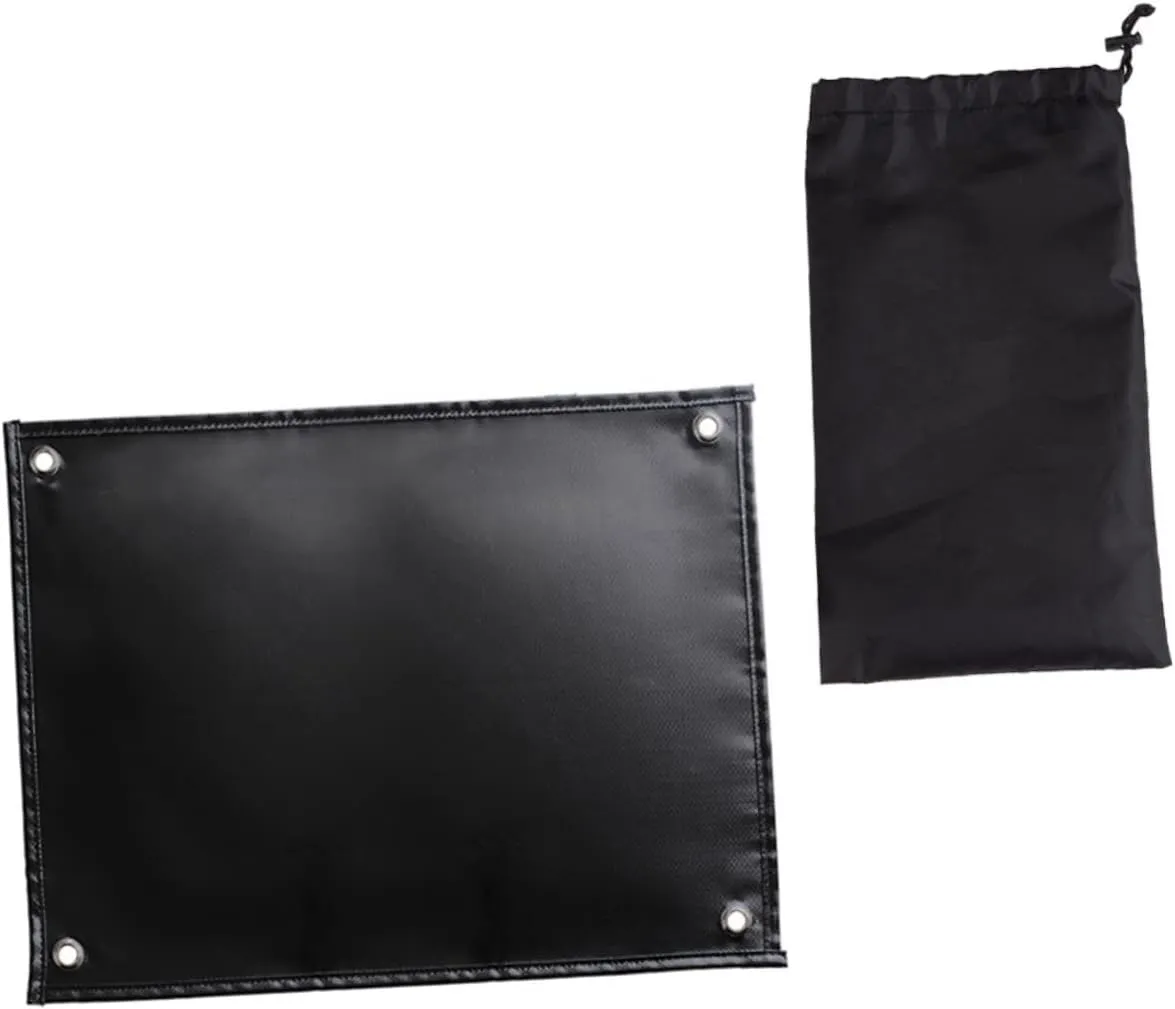 Fireproof Fiberglass Insulation Blanket Heat Resistant Outdoor Camping Fire Mat Grill Safety Pad with Storage Bag