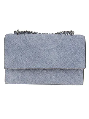 Fleming Denim Small Convertible Shoulder Bag