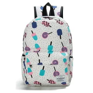 Floral Print Canvas Backpack Bag For Girls On Sale