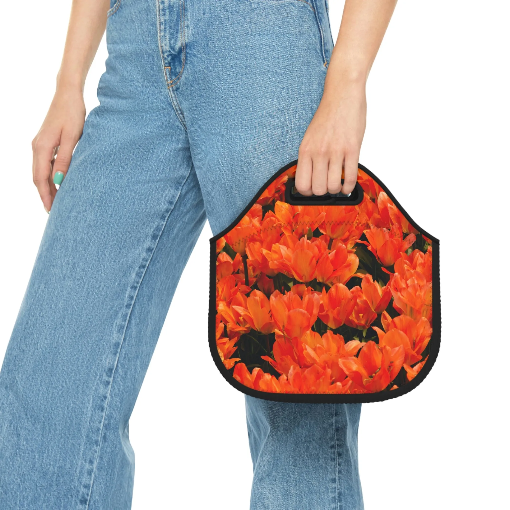 Flowers 03 Neoprene Lunch Bag