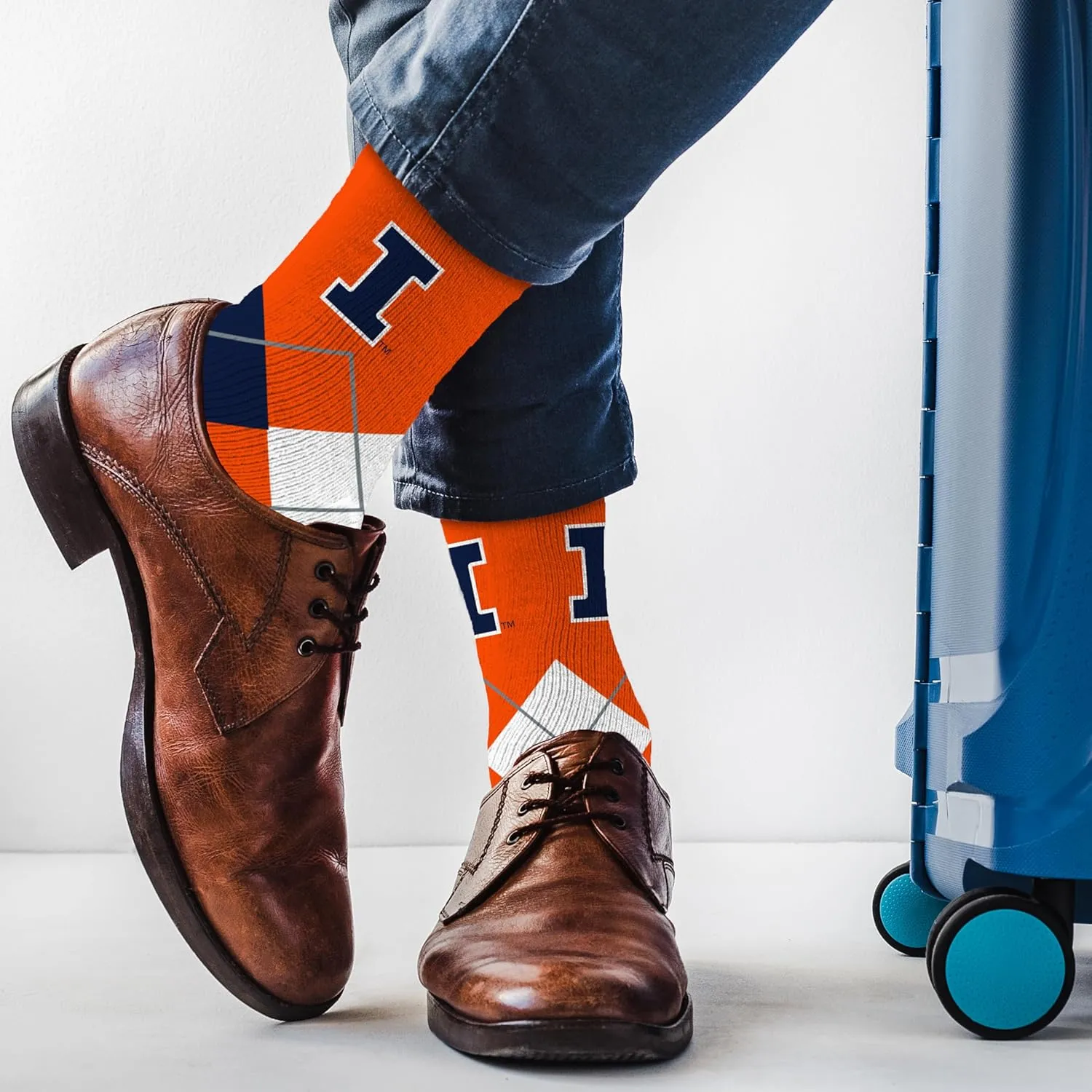 For Bare Feet Argyle Remix Dress Sock