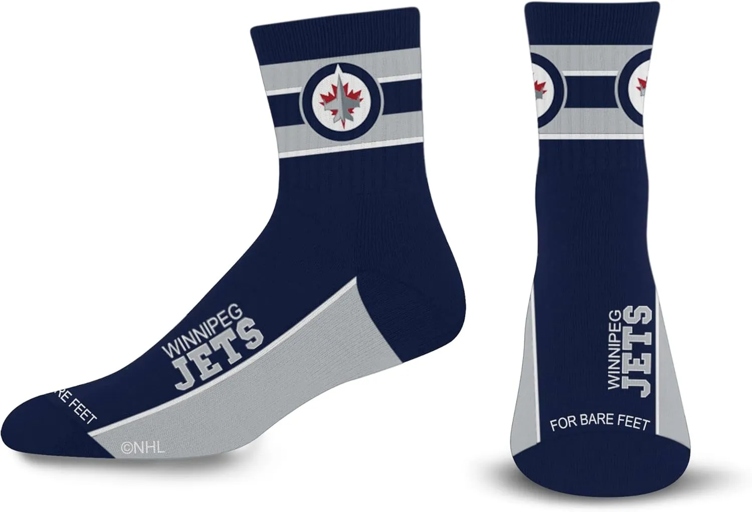 For Bare Feet Men's Lil' Deuce Quarter Sock