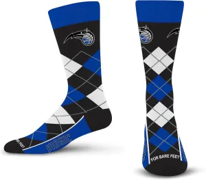 For Bare Feet Men's NBA Argyle Remix Dress Sock