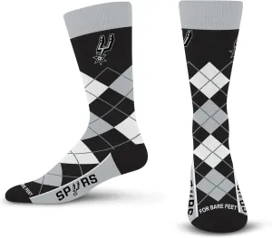 For Bare Feet Men's NBA Argyle Remix Dress Sock