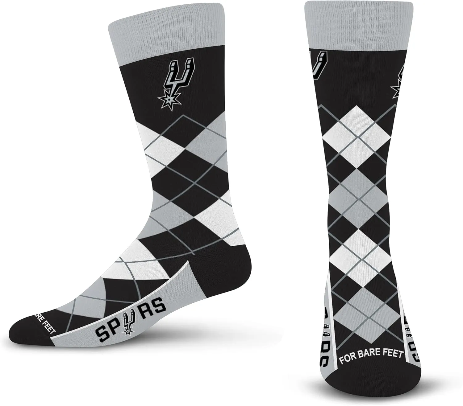 For Bare Feet Men's NBA Argyle Remix Dress Sock