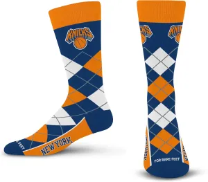 For Bare Feet Men's NBA Argyle Remix Dress Sock