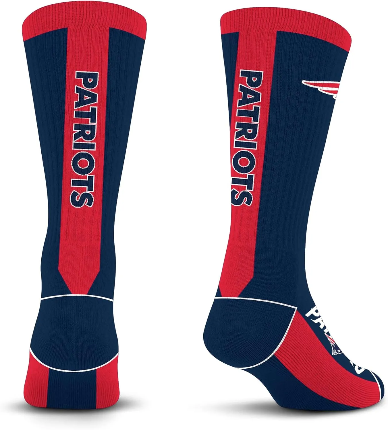 For Bare Feet MVP Crew Sock NFL Large