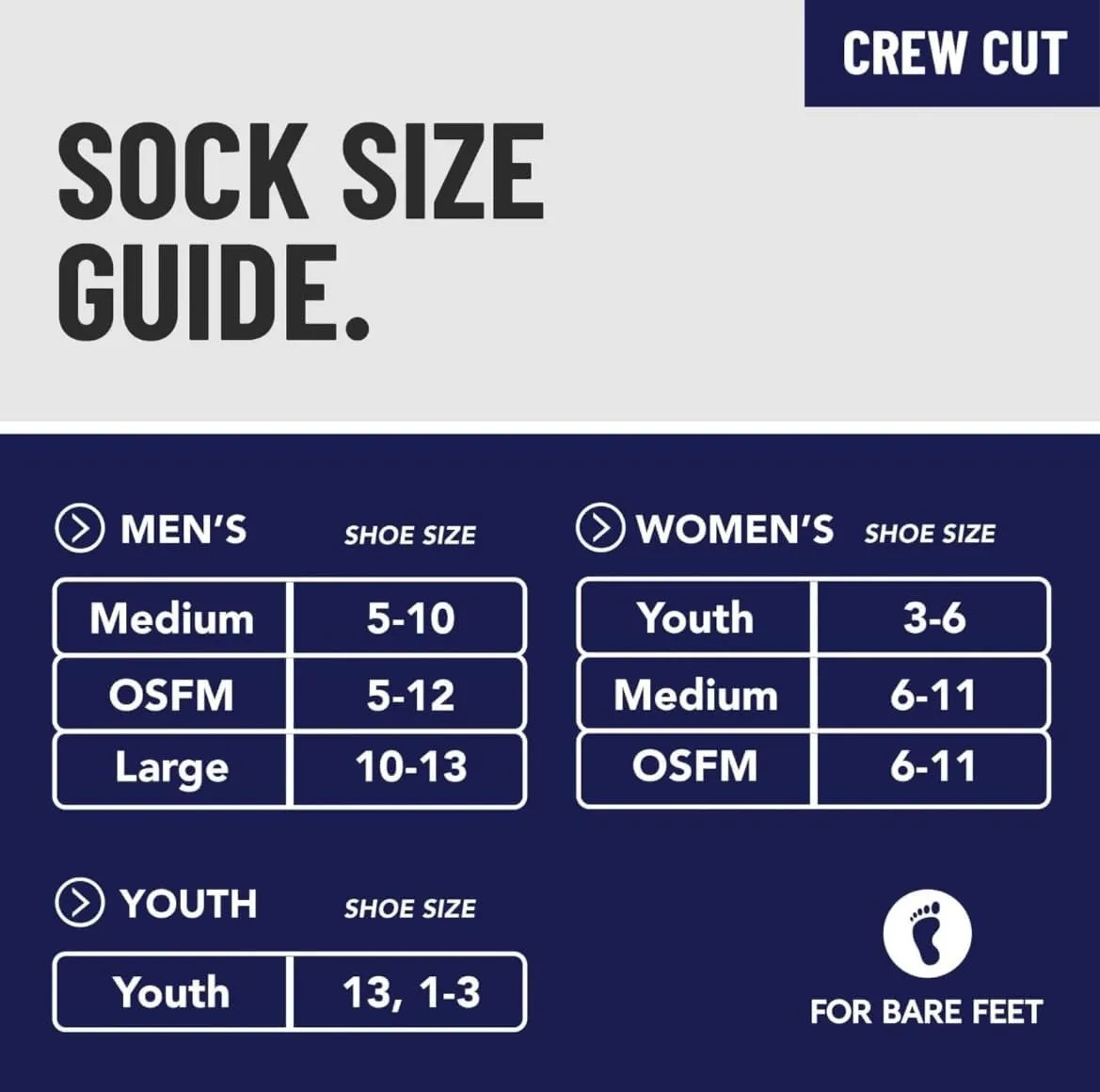 For Bare Feet NFL Friday Dress Crew Sock