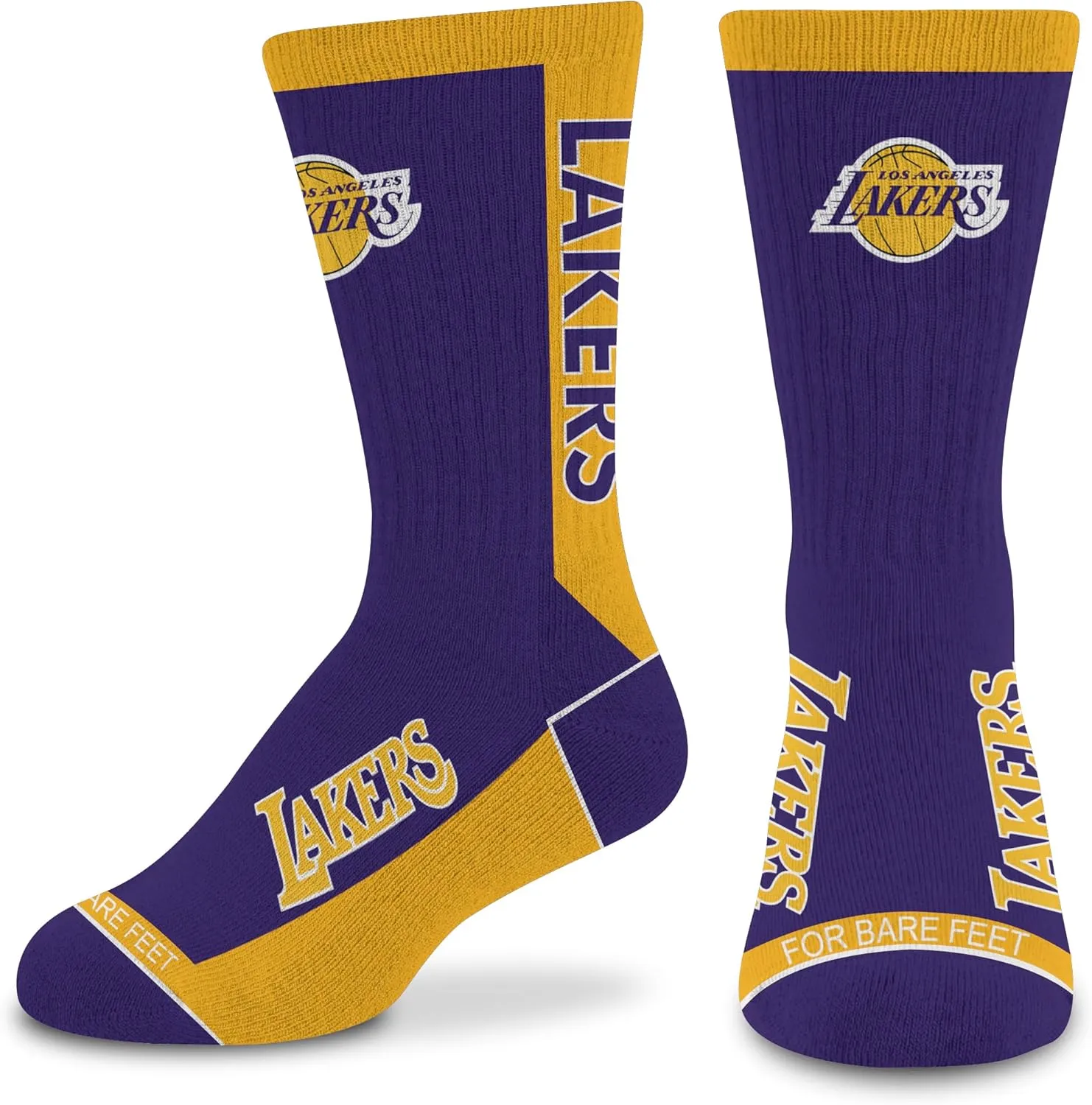 For Bare Feet Unisex Kid's NBA MVP Crew Sock Youth