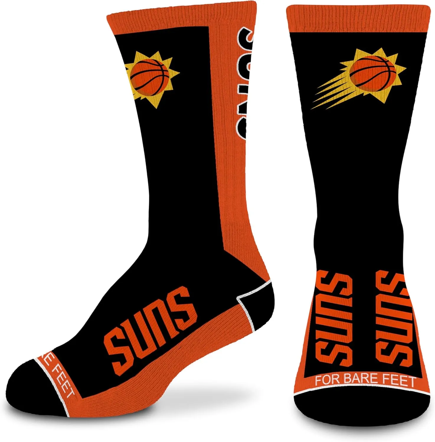 For Bare Feet Unisex Kid's NBA MVP Crew Sock Youth