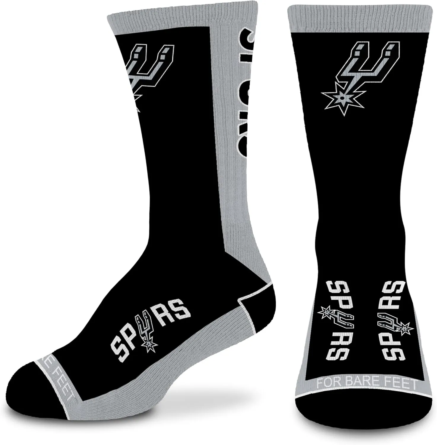 For Bare Feet Unisex Kid's NBA MVP Crew Sock Youth