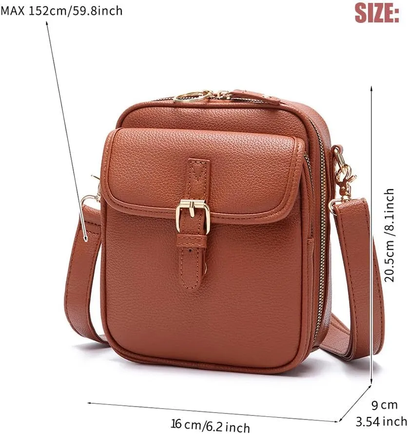 Forcipower Crossbody Bag, Collaboraten1 Crossbody Leather Bag, Anti-Theft Urvashi Crossbody Bag