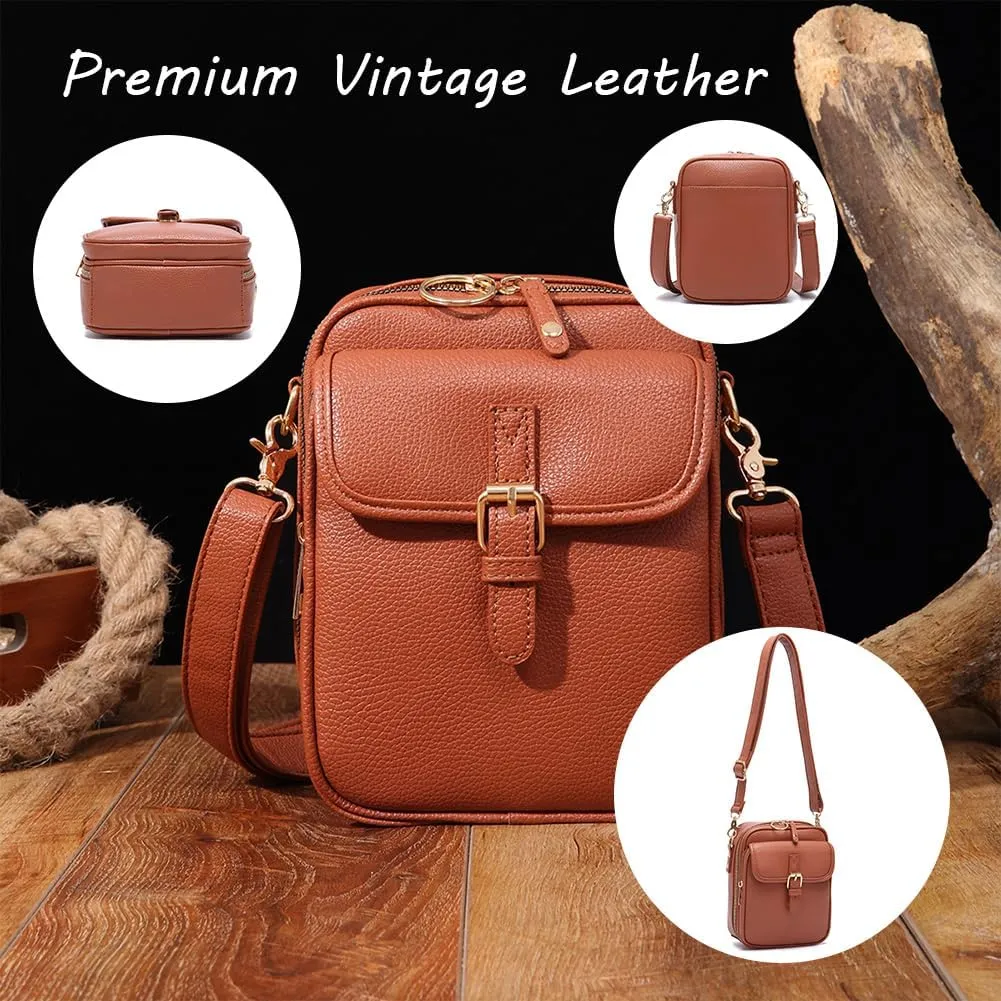 Forcipower Crossbody Bag, Collaboraten1 Crossbody Leather Bag, Anti-Theft Urvashi Crossbody Bag