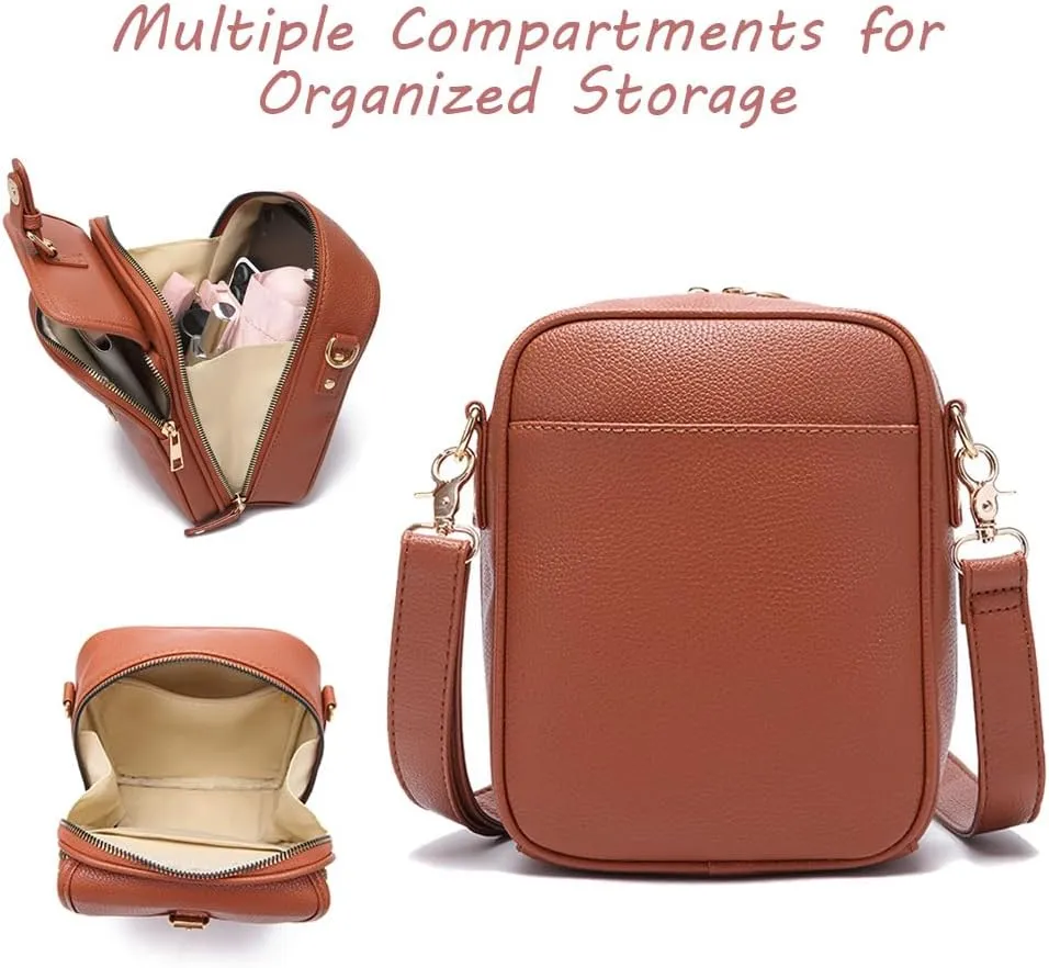 Forcipower Crossbody Bag, Collaboraten1 Crossbody Leather Bag, Anti-Theft Urvashi Crossbody Bag