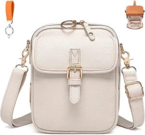 Forcipower Crossbody Leather Bag, Collaboraten1 Crossbody Bags for Women, Collaborate Purse Fashion Multiple Pockets