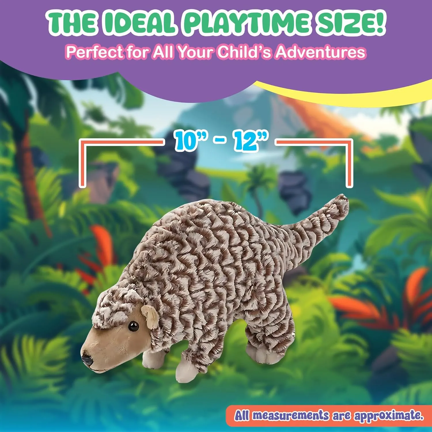 Forest & Twelfth 12" Stuffed Pangolin Plush, Heirloom Collection Stuffed Animal, Premium Materials, Best Gift for Kids Age 3 , Nursery and Room Decor (12'' Pangolin)