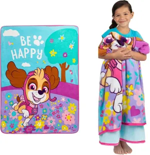 Franco Kids Bedding Super Soft Micro Raschel Throw, 46 in x 60 in, Paw Patrol Skye Girls