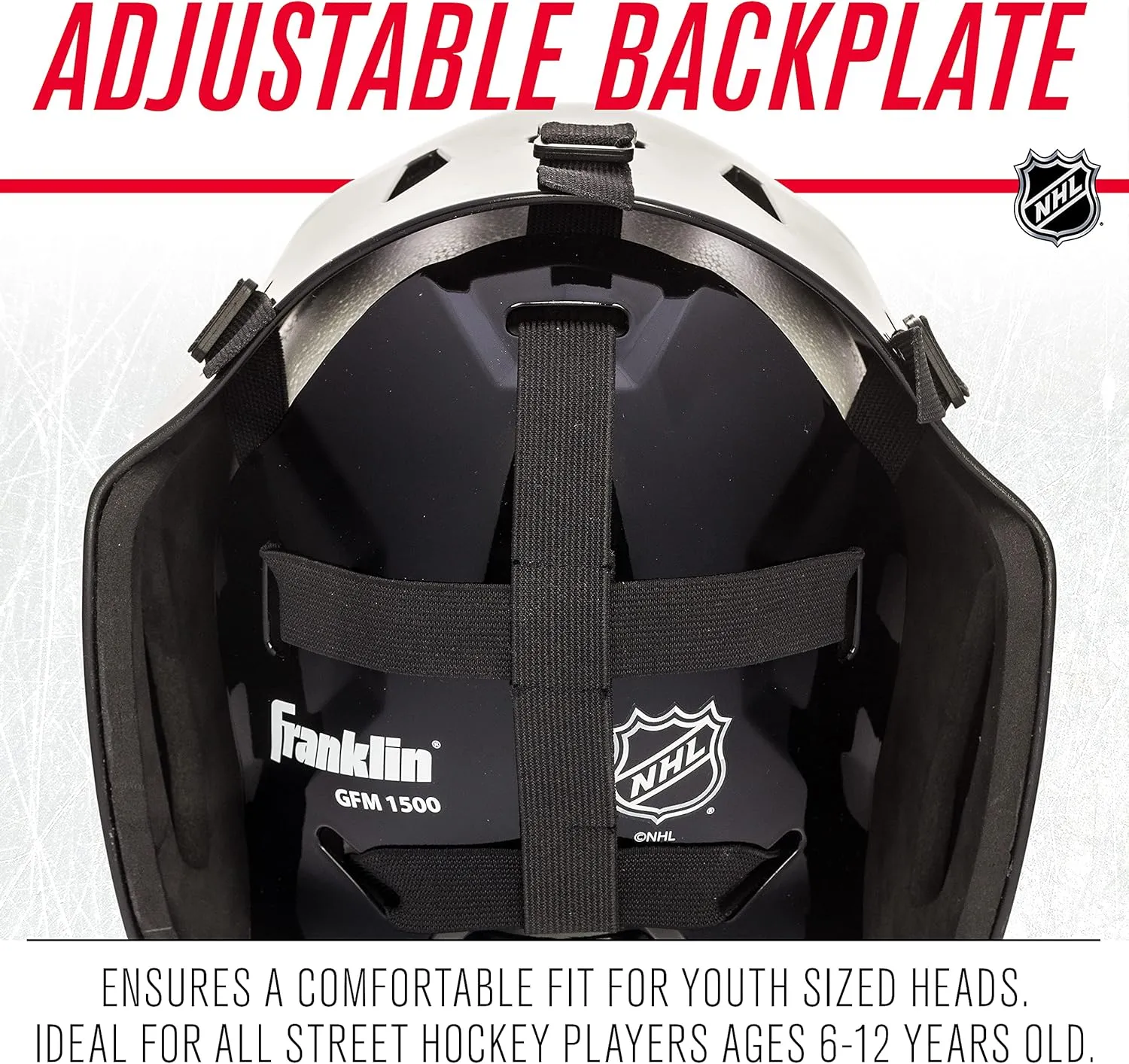 Franklin Sports Team Licensed NHL Hockey Goalie Face Mask - Goalie Mask for Kids Street Hockey - Youth NHL Team Street Hockey Masks