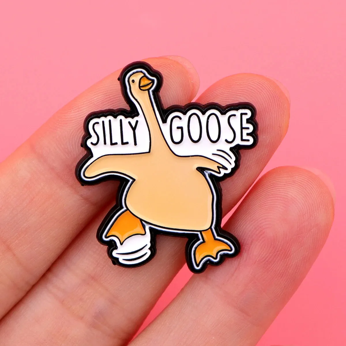 Funny Goose Enamel Pin