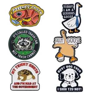 Funny Goose Enamel Pin