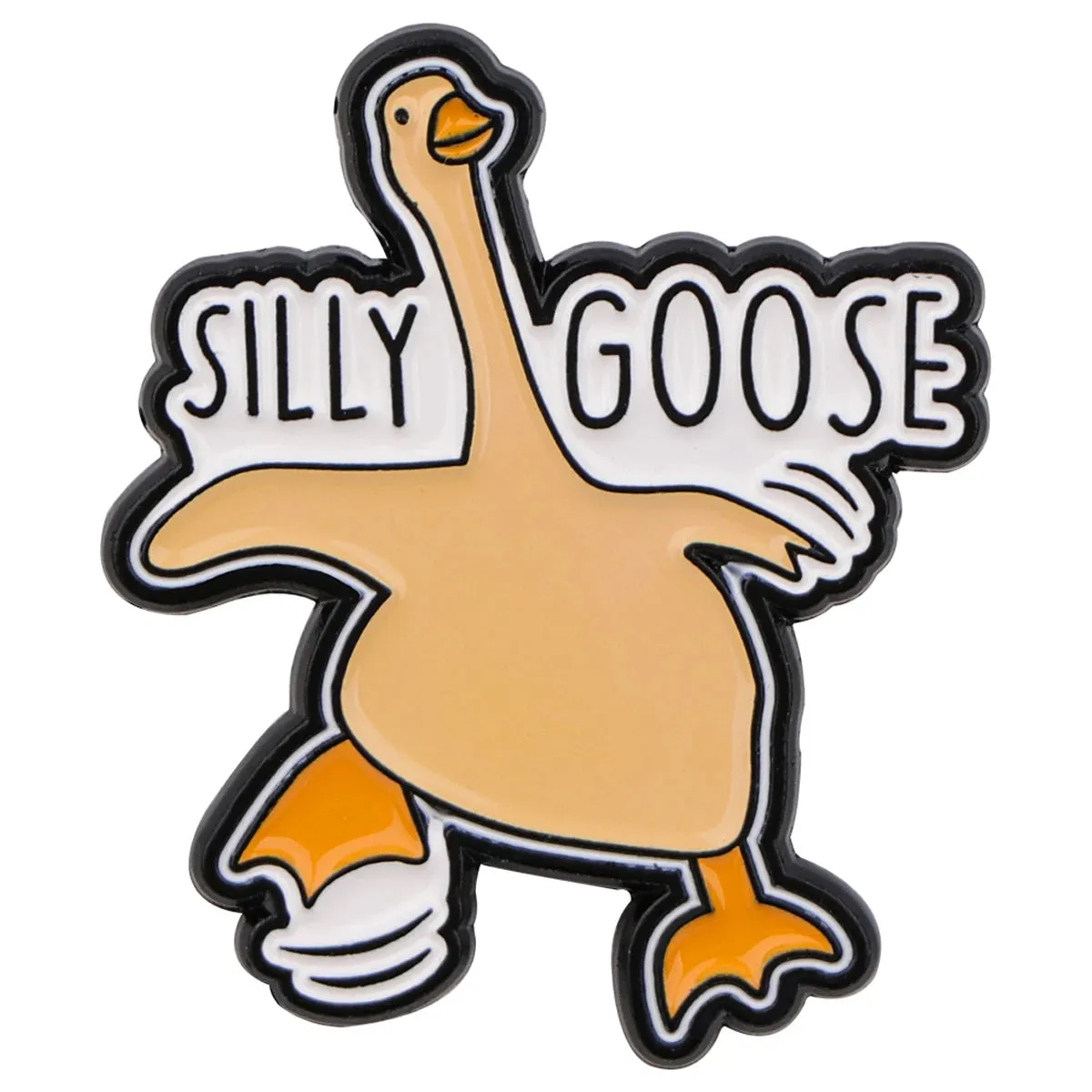 Funny Goose Enamel Pin