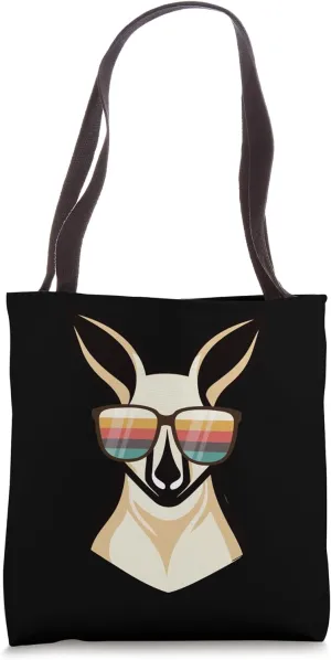 Funny Kangaroo Wearing Sunglasses Funny Australian Animals Tote Bag