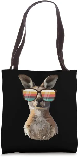 Funny Kangaroo Wearing Sunglasses Funny Australian Animals Tote Bag
