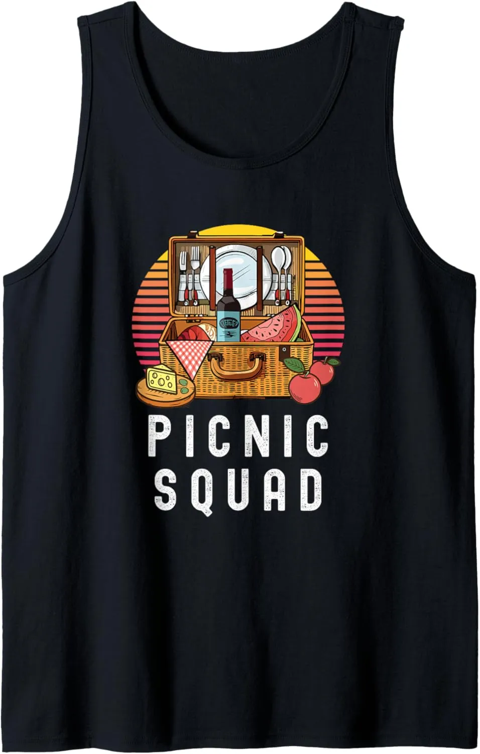 Funny Picnic Squad Lake Park Picnicking Summer Party Tank Top