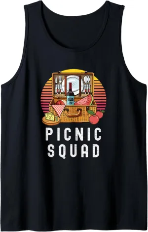 Funny Picnic Squad Lake Park Picnicking Summer Party Tank Top