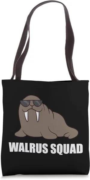 Funny Walrus Team Walrus Walrus Squad Tote Bag