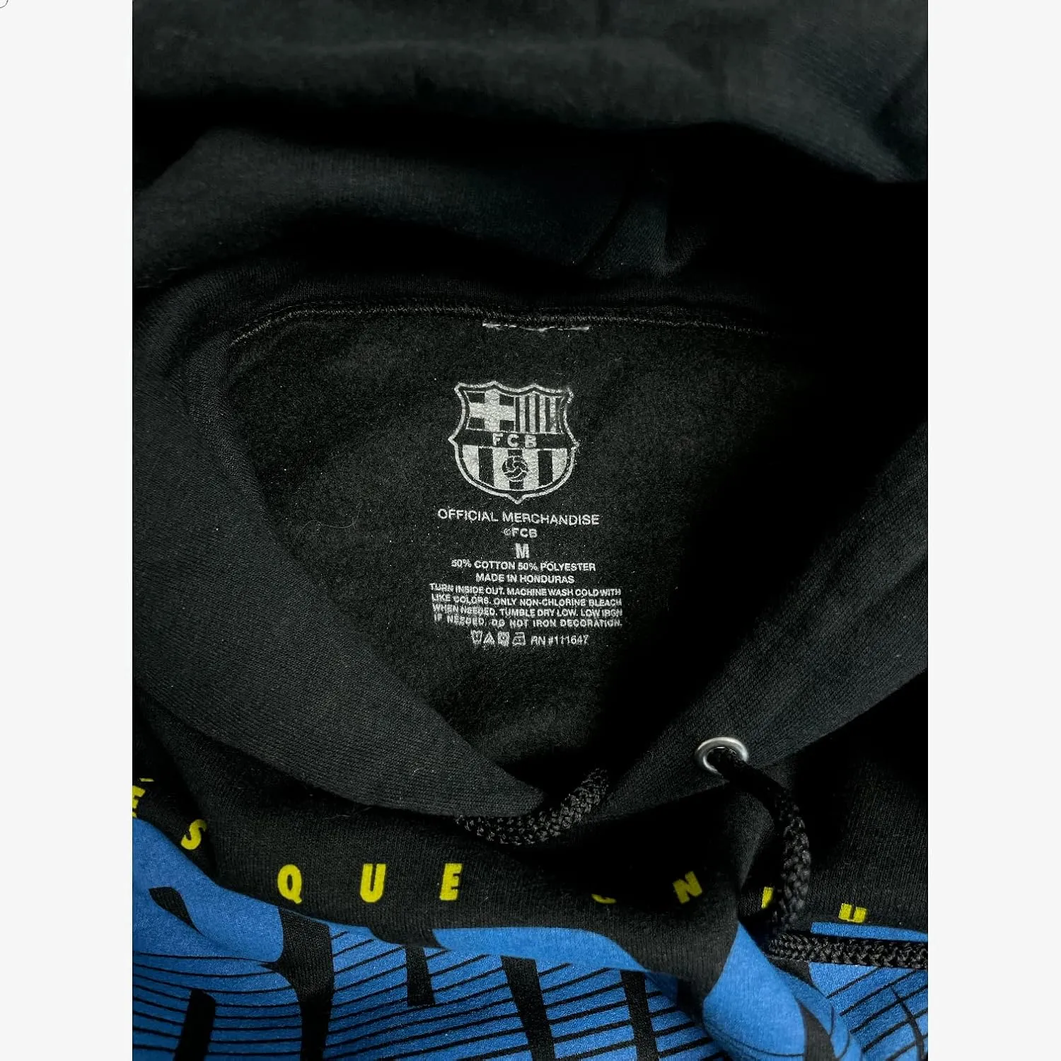 FUTBOL CLUB - Official Team Gear Sweatshirt Hoodie Long Sleeve Soccer - Black