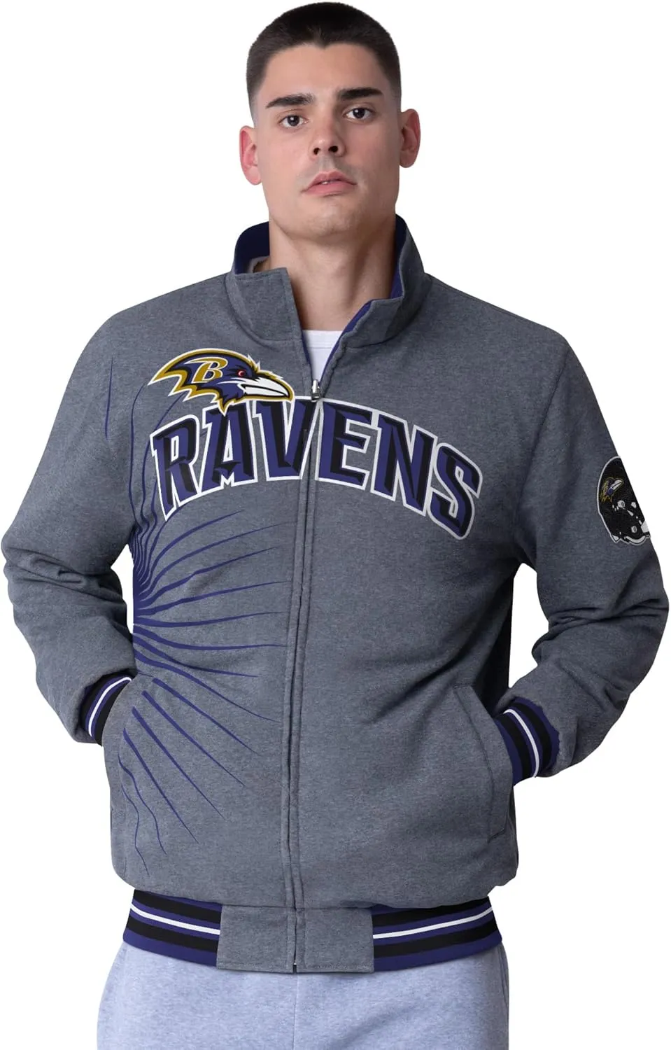 G-III Sports Men's NFL Strong Arm Reversible Full-Zip Jacket