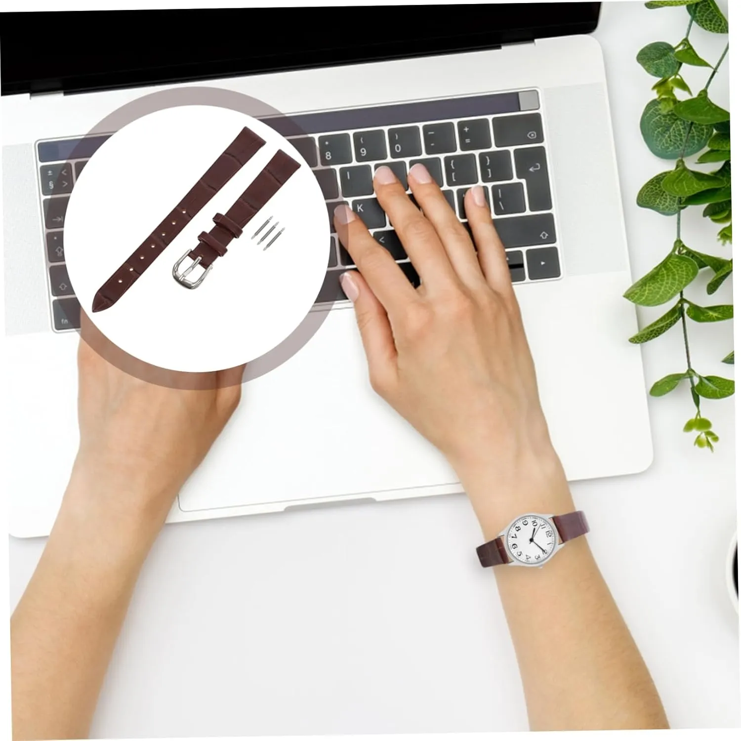 GALPADA Leather Strap Watch Bands for Women Retro Watchband Adjustable Watch Band Watchband Replacement Vintage
