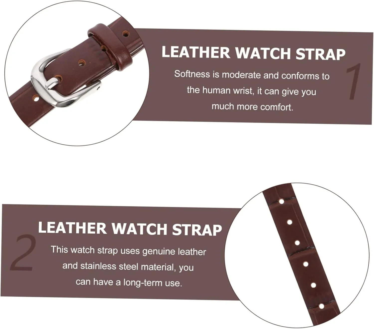 GALPADA Leather Strap Watch Bands for Women Retro Watchband Adjustable Watch Band Watchband Replacement Vintage